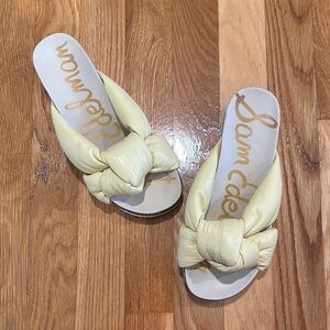 Sam Edelman Yellow Slide Sandals